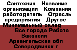 Сантехник › Название организации ­ Компания-работодатель › Отрасль предприятия ­ Другое › Минимальный оклад ­ 25 000 - Все города Работа » Вакансии   . Архангельская обл.,Северодвинск г.